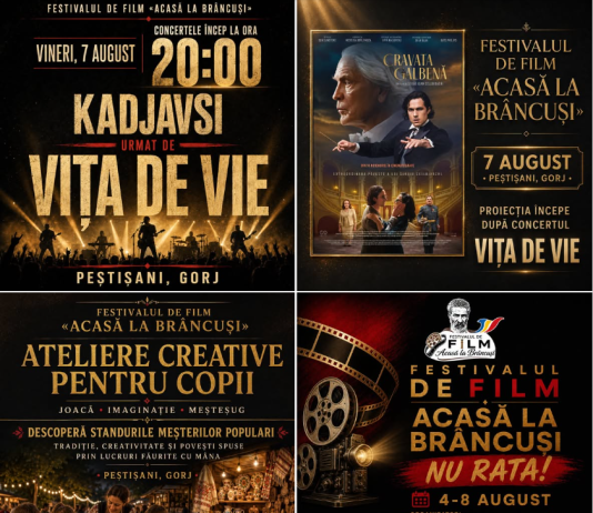 Rock, film și meșteșuguri, în a treia seară a Festivalului „Acasă la Brâncuși”
