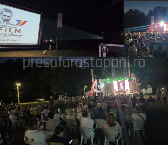 Corina Chiriac a deschis Festivalul de Film „Acasă la Brâncuși”. Sute de oameni au umplut Poiana Nucet, din Peștișani